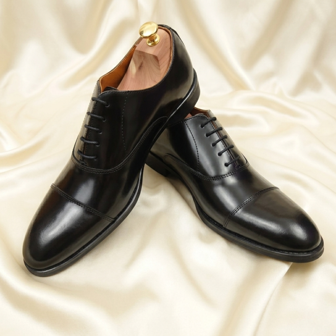 Walkist Premium Læder Oxford-sko - Sort
