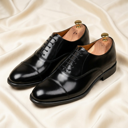 Walkist Premium Læder Oxford-sko - Sort