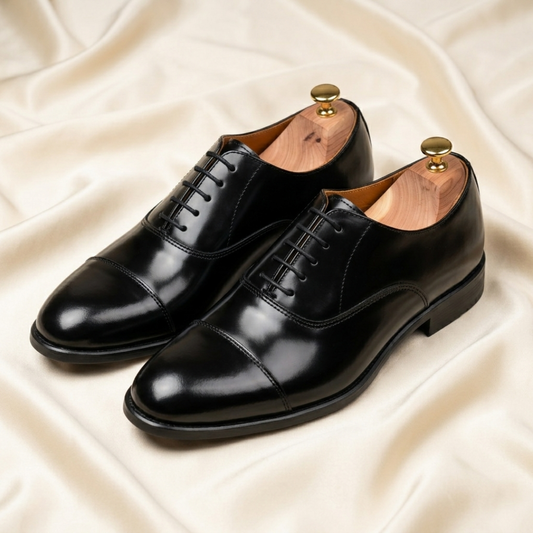 Walkist Premium Leather Oxford Shoes - Black