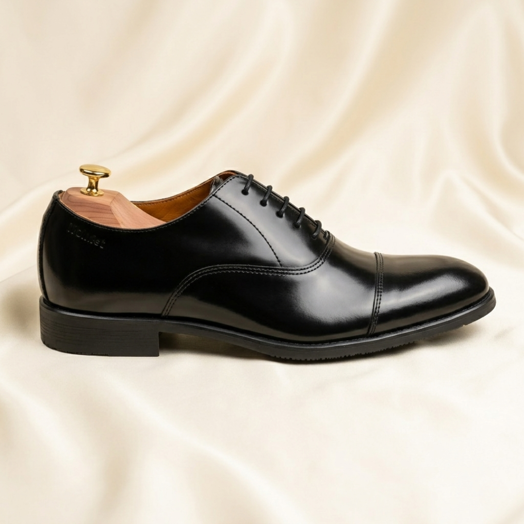 Walkist Premium Læder Oxford-sko - Sort