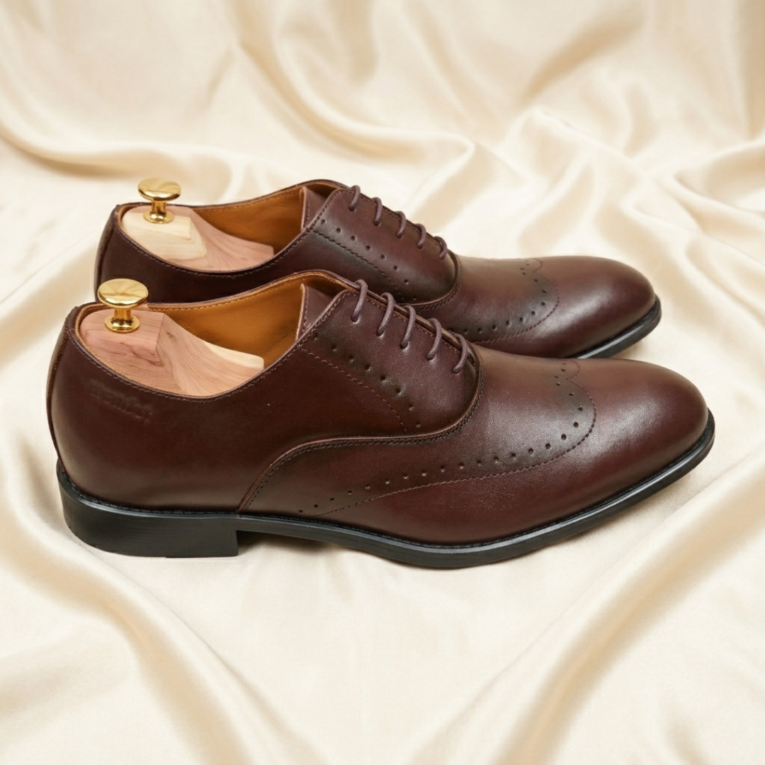 Walkist Premium Læder Brogue Oxford Sko - Mørkebrune