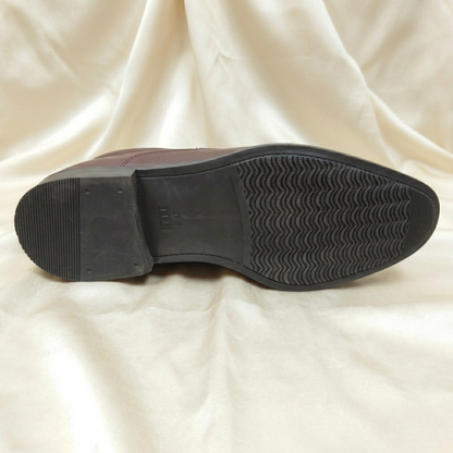 Walkist Premium Leather Brogue Slip-On Shoes - Dark Brown