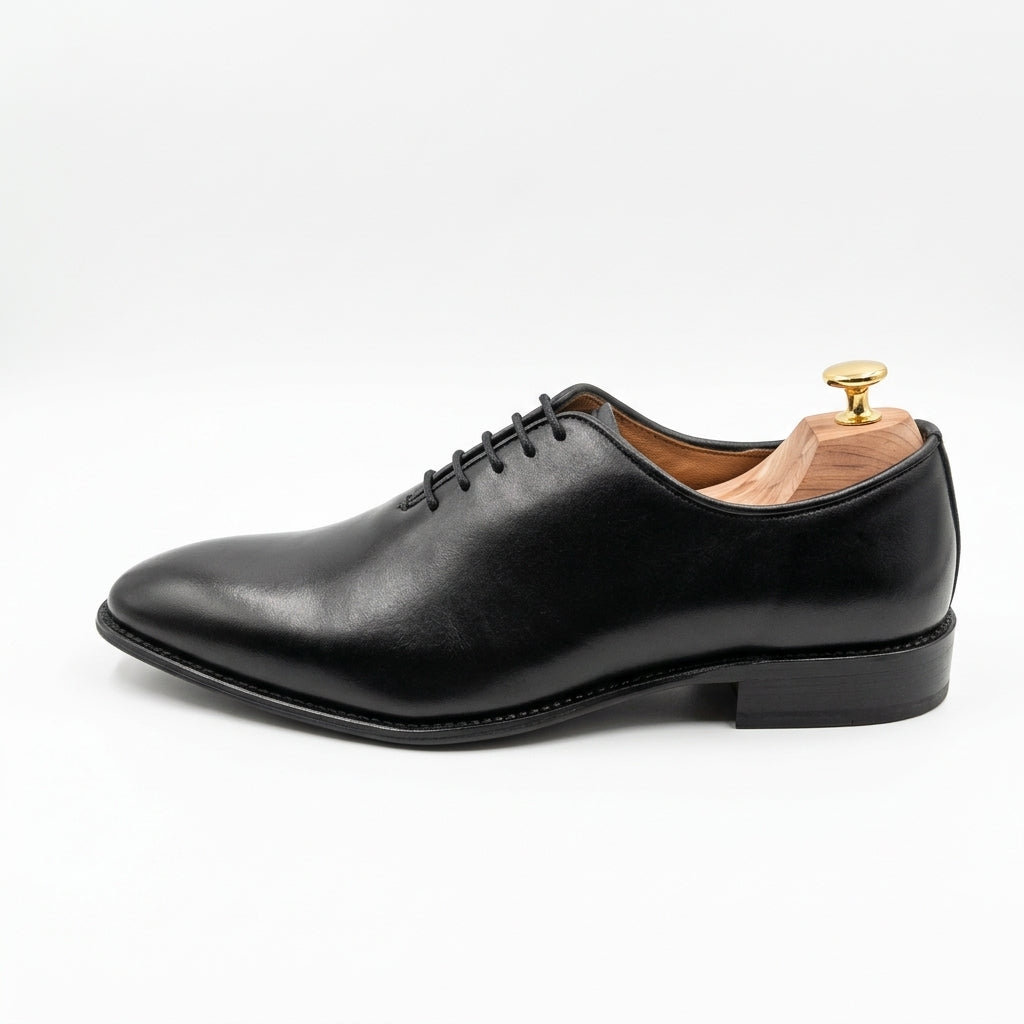 Walkist Original Leather Wholecut Oxford Shoes - Black