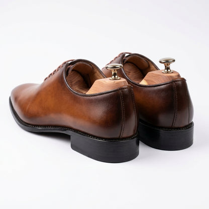 Walkist Original Leather Wholecut Oxford Shoes - Brown