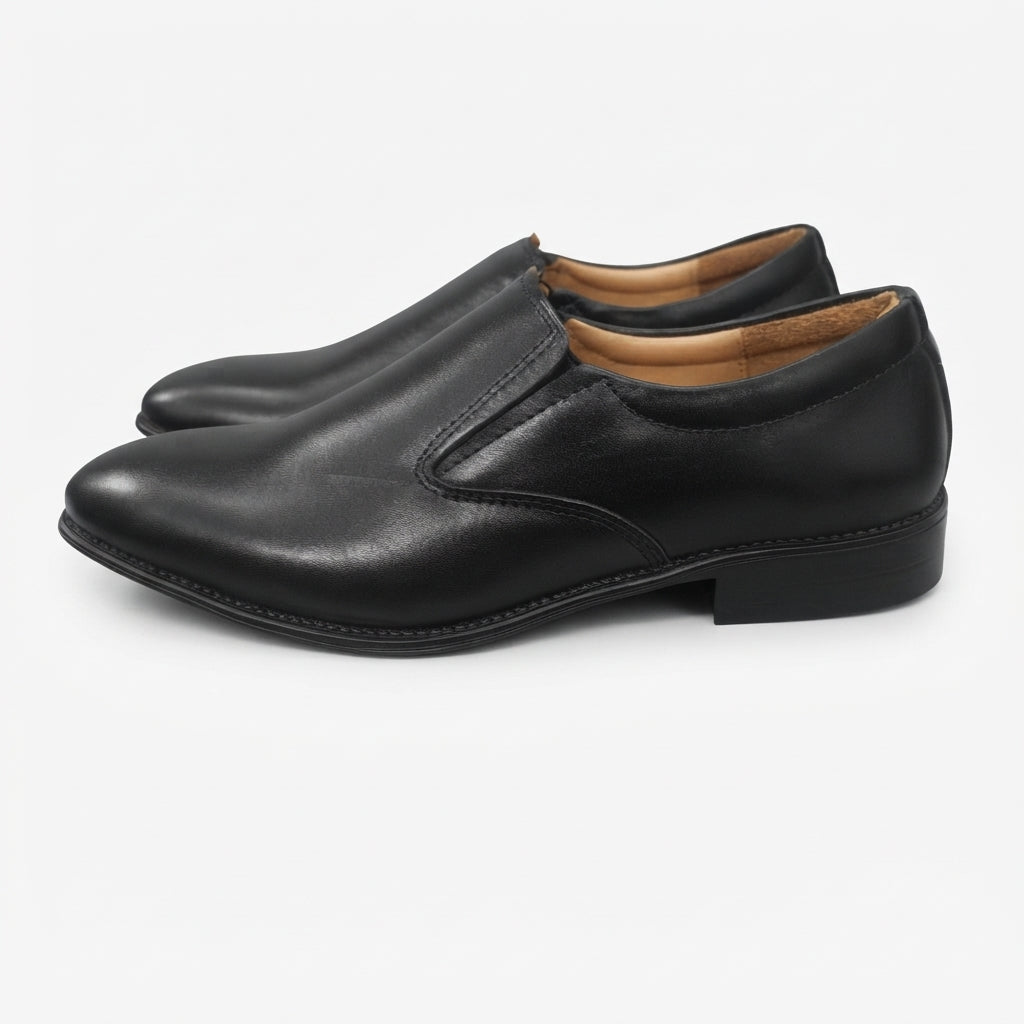 Walkist Original Leather Slip-On Shoes - Black